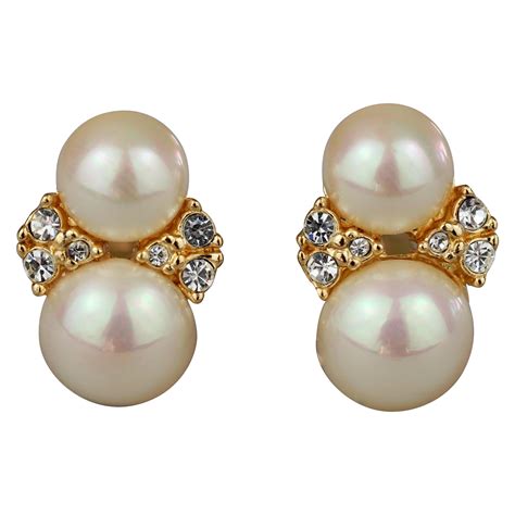 dior double pearl earrings buy online|christian dior double pearl earrings.